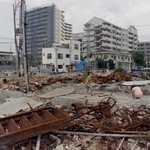 １９９５年９月に撮影した御菅西地区＝神戸市長田区御蔵通