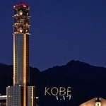 阪神・淡路大震災が発生した１月１７日を前にともされた電飾＝９日夜、神戸市中央区港島１から（撮影・大田将之）