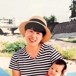 震災で亡くなった長谷川規子さんと翔人ちゃん（長谷川元気さん提供）