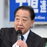 支持を訴える中道改革連合の野田佳彦共同代表＝３日午後、神戸市兵庫区（撮影・斎藤雅志）