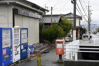 堤将太さんが刺された現場。事件当時とほとんど変わらない＝神戸市北区筑紫が丘４（撮影・大田将之）