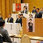 公認候補が全員当選した衆院選を振り返る自民党兵庫県連の末松信介会長＝７日午後、神戸市内