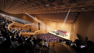 新・神戸文化ホール大ホールのイメージ図（神戸市提供）