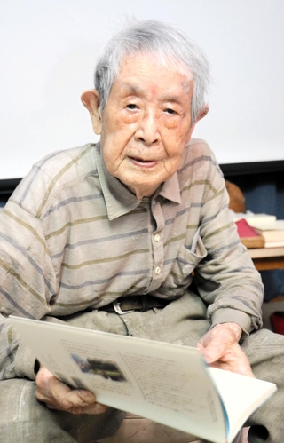 シベリア抑留者田中唯介さん（２０２５年７月２８日撮影）