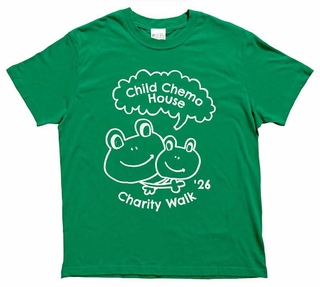 チャリティーウオーク参加者に配られる特製Ｔシャツ（チャイルド・ケモ・サポート基金提供）