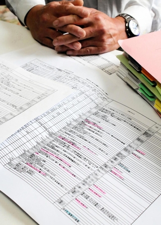 過労自死した女性獣医師の父親は長時間勤務の実態を調べた。「仕事終わらない」などＬＩＮＥのやりとりもつぶさに記載した＝兵庫県阪神地域（画像の一部を加工しています）