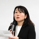 中国出向中の夫を過労自死で亡くした験馬綾子さん＝大阪市北区梅田１