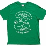 チャリティーウオーク参加者に配られる特製Ｔシャツ（チャイルド・ケモ・サポート基金提供）
