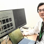 ＡＩを使って便秘の種類を判別する技術開発に取り組む兵庫県立大先端医療工学研究所の小橋昌司教授＝姫路市神屋町３