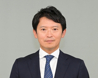 兵庫県の斎藤元彦知事＝神戸市中央区、兵庫県庁