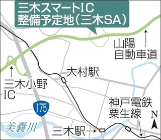 三木スマートＩＣの整備予定地