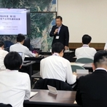 道路陥没を防ぐための取り組みなどを確認した連絡会議＝兵庫国道事務所