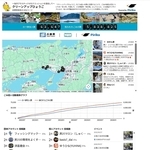 ごみの散乱状況の「見える化」を図ったホームページ「クリーンアップひょうご」の画面
