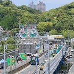 リニューアル工事が始まった阪神高速神戸線＝神戸市須磨区中島町１（撮影・鈴木雅之）