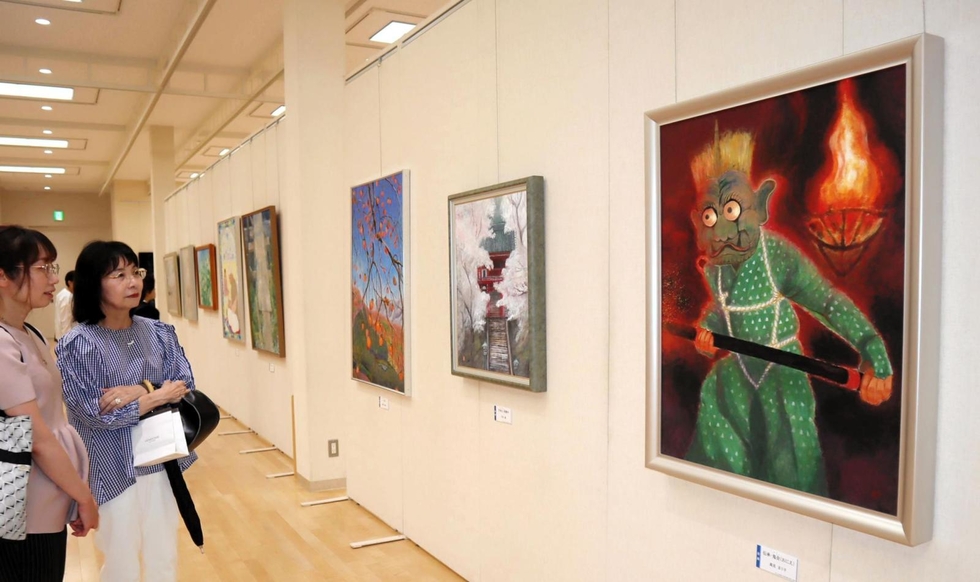 県日本画家連盟展、最高賞に姫路の桑名さん 多彩な70点、原田の森