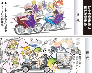 従来の暴走族と現代の暴走族