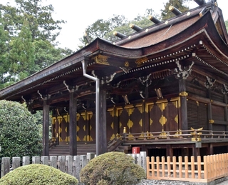 国の重要文化財に指定されている多田神社の本殿＝２０２０年３月、川西市多田院多田所町