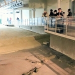 北淡震災記念公園内にある野島断層保存館＝淡路市小倉