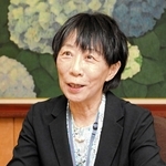 兵庫県公安委員長の高見沢恵美子さん＝県警本部（撮影・長沢伸一）