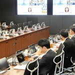 防災局の体制や担うべき業務について話し合う検討会の初会合＝８日午後、東京都千代田区