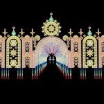神戸ルミナリエでメリケンパークに設置される「フロントーネ」と「ガレリア」のイメージ©Ｋｏｂｅ　Ｌｕｍｉｎａｒｉｅ　Ｏ．Ｃ．