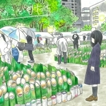 個展のシンボル作品にもなったこもりあやみさん作品「１９９５ー２０２０」（こもりあやみさん提供）