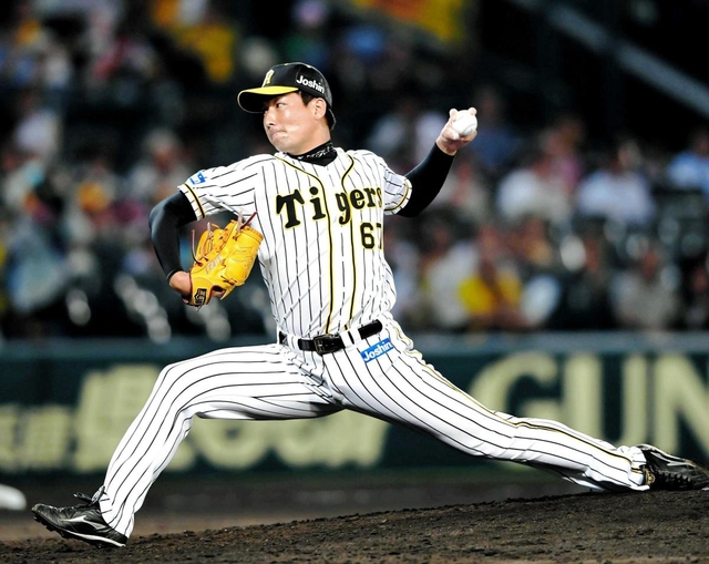 昨季、好成績を残した岩崎優投手＝２０１９年９月、甲子園球場