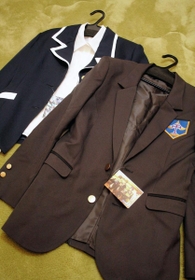 遺品の一つ。幸恵さんが制作に携わった、アニメ作品のキャラクターが着用する衣装＝加古川市