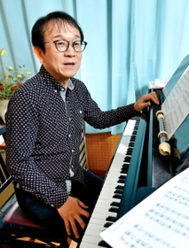 臼井真さん＝神戸市灘区、市立高羽小学校（撮影・秋山亮太）