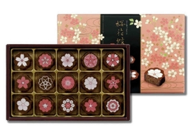 サクラサクチョコ　さまざまな桜の文様をあしらった「桜花紋」