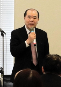 災害対策について講演した防災システム研究所の山村武彦所長＝東京都千代田区、衆院第２議員会館