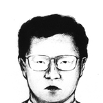 １９８５年１月、捜査本部が公開した犯人の１人とみられる「キツネ目の男」の似顔絵