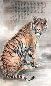 遺族宅から発見された大橋翠石「明治天皇献上作大下図」（１９０２年）。作品制作の経緯も記されている（提供写真）