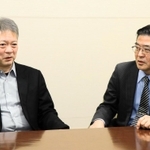 感染の予防策を語る県医師会の平林弘久理事（左）と足立光平副会長＝神戸市中央区磯上通６、県医師会館