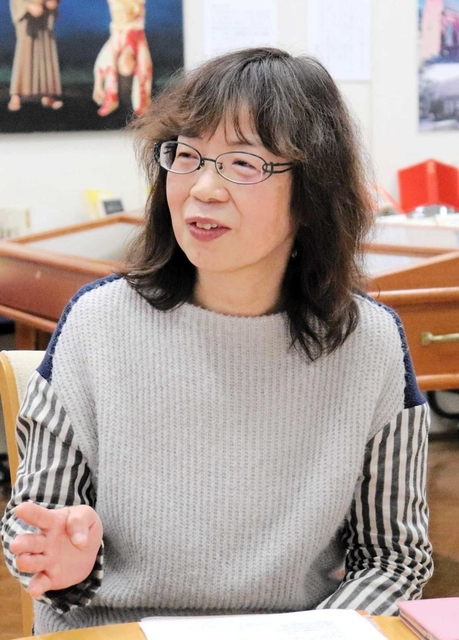 妹尾凛さん＝神戸市灘区王子町３、神戸文学館