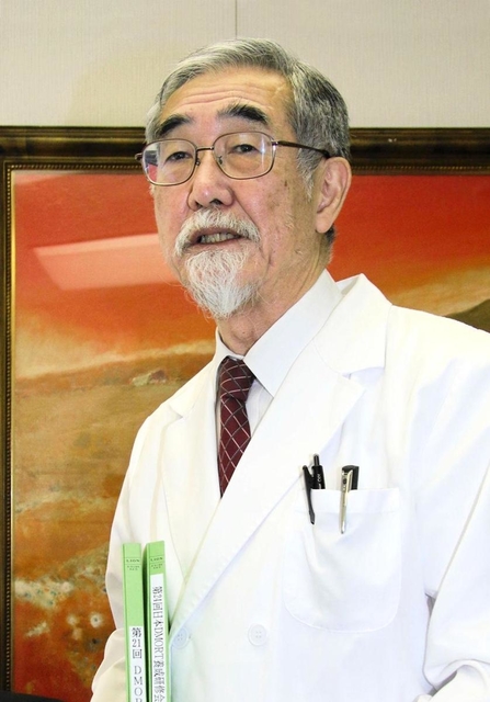 尼崎ＪＲ脱線事故を機に発足した日本ＤＭＯＲＴの活動を振り返る吉永和正理事長＝川西市東畦野５、市立川西病院