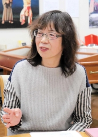 妹尾凛さん＝神戸市灘区王子町３、神戸文学館
