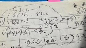 労基署の事務官に言われたことを書き残したというメモ。「おたく　生きているやん」などとある＝高松市