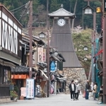 客足が途絶えた観光地・出石の中心街＝１１日午後、豊岡市出石町本町