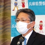 ２０日に着任し、抱負を語る吉岡健一郎兵庫県警本部長＝県警本部