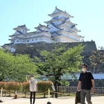 屋外エリアの公開が再開された姫路城＝２８日午前、兵庫県姫路市