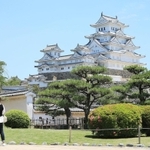 ５０日ぶりに城内の見学を再開した世界文化遺産・国宝姫路城＝２８日午前、姫路市本町（撮影・小林良多）