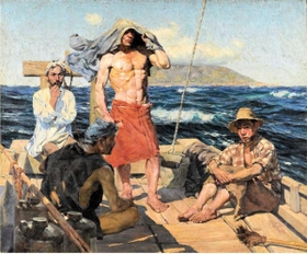 和田三造「南風」（重要文化財、１９０７年、東京国立近代美術館蔵）