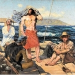 和田三造「南風」（重要文化財、１９０７年、東京国立近代美術館蔵）