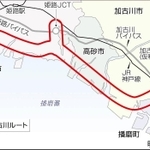選定された播磨臨海地域道路のルート帯