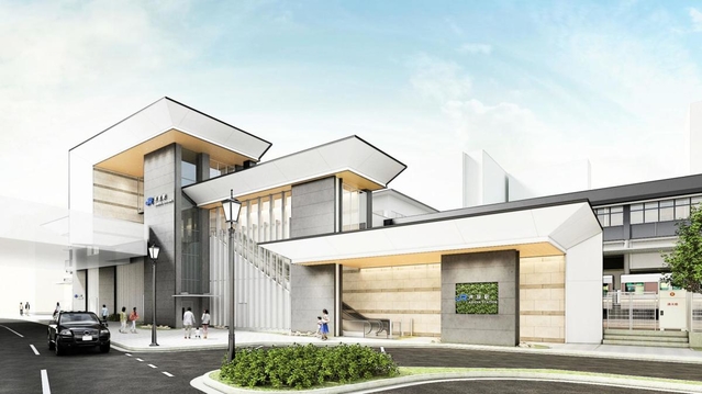 ＪＲ芦屋駅の完成イメージ（ＪＲ西日本提供）