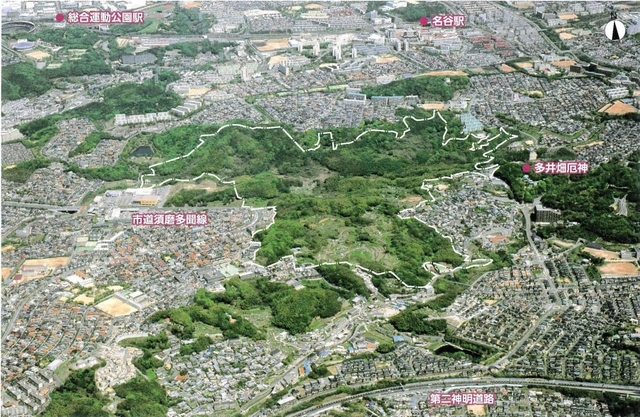 市が新たな里山の保全や活用を目指す多井畑西地区＝神戸市提供