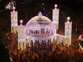 ３５０万人近くの来場者を集めた昨年の神戸ルミナリエ