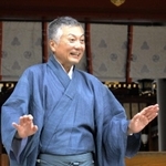 公演とライブ配信への意気込みを語る梅若基徳さん＝西宮神社