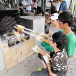 昨年のオフラインキャンプの様子＝２０１９年８月、姫路市家島町（兵庫県青少年本部提供）